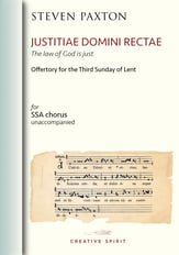 JUSTITIAE DOMINI RECTAE SSA choral sheet music cover